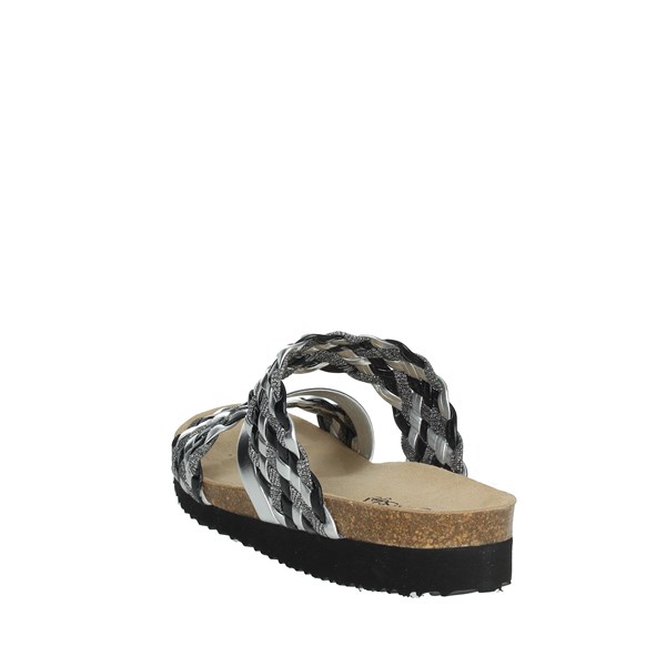 Cinzia Soft Shoes Flat Slippers Black/Silver EA1152