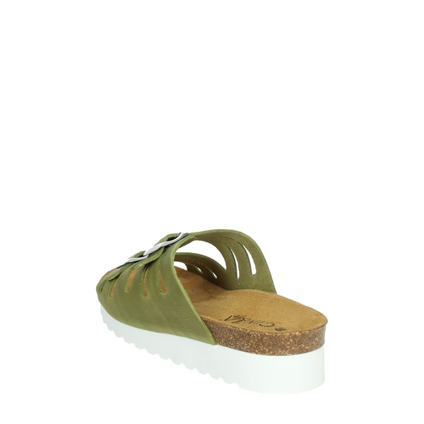 Cinzia Soft Shoes Flat Slippers Green EA0013