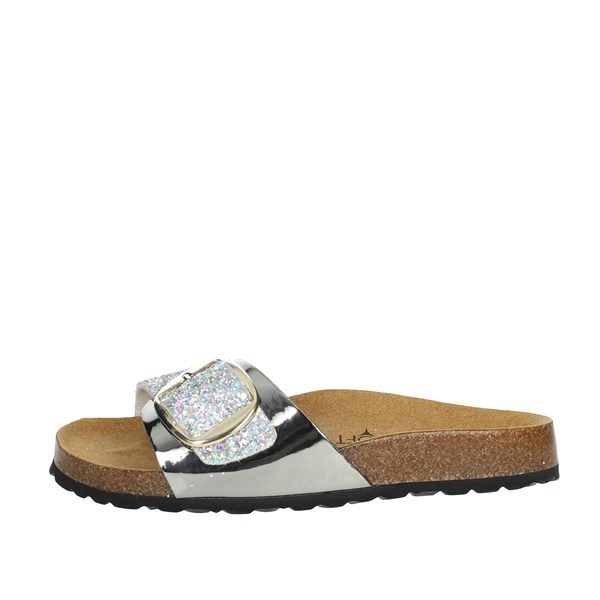 Cinzia Soft Shoes Flat Slippers Silver MEC318124TU