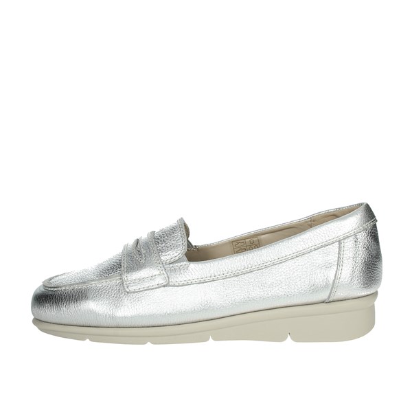 Cinzia Soft Shoes Moccasin Silver IV14617D