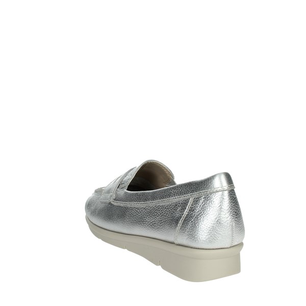 Cinzia Soft Shoes Moccasin Silver IV14617D