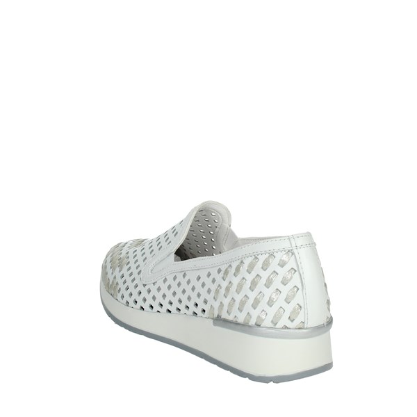 Cinzia Soft Shoes Slip-on Shoes White/Silver IV8199-LG