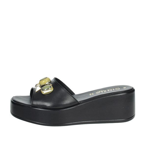 Cinzia Soft Shoes Platform Slippers Black CB135452M