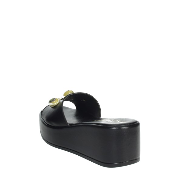Cinzia Soft Shoes Platform Slippers Black CB135452M