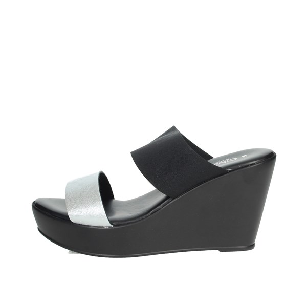 Cinzia Soft Shoes Platform Slippers Black ME2496-ED