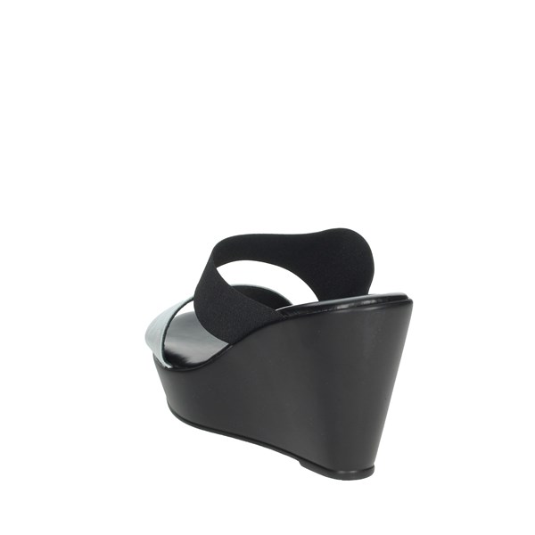 Cinzia Soft Shoes Platform Slippers Black ME2496-ED