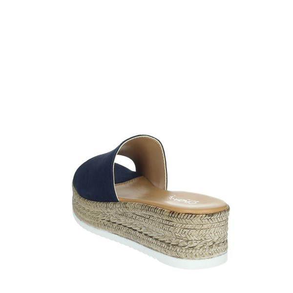 Cinzia Soft Shoes Platform Slippers Blue IAF133047-C