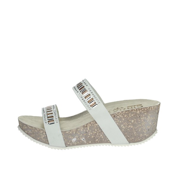 Cinzia Soft Shoes Platform Slippers White CB5332C