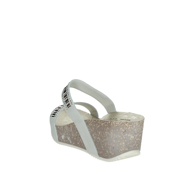 Cinzia Soft Shoes Platform Slippers White CB5332C