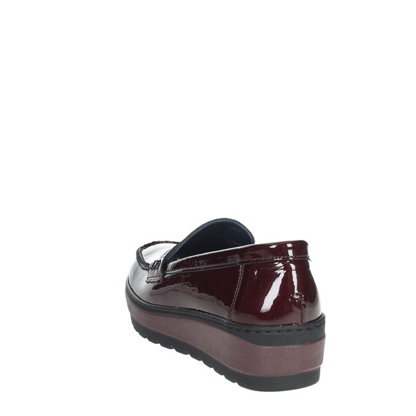 Notton Shoes Moccasin Burgundy 2802