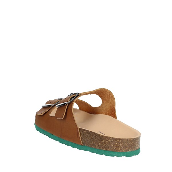 Novaflex Shoes Flat Slippers Brown leather BRENNA