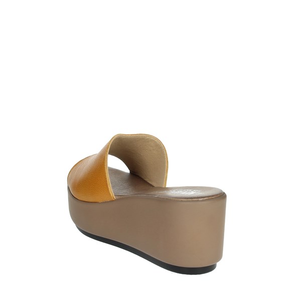 Novaflex Shoes Platform Slippers Mustard ACQUAPPESA