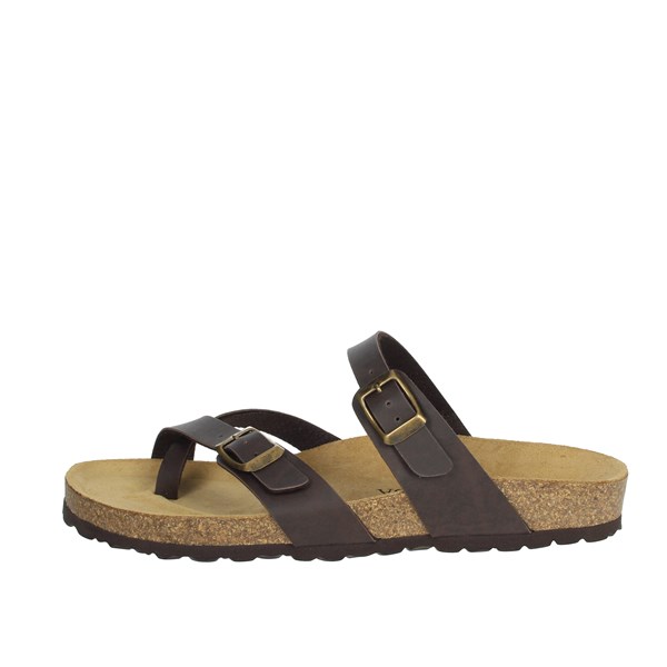 Mauri Moda Shoes Flip Flops Brown EA2114-M