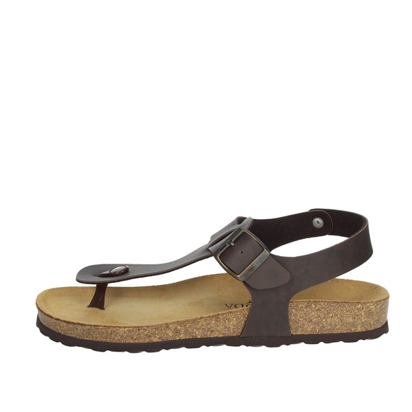 Mauri Moda Shoes Flip Flops Brown EA0473-M