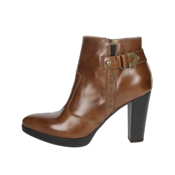 Nero Giardini Shoes Ankle Boots Brown leather IO13021D