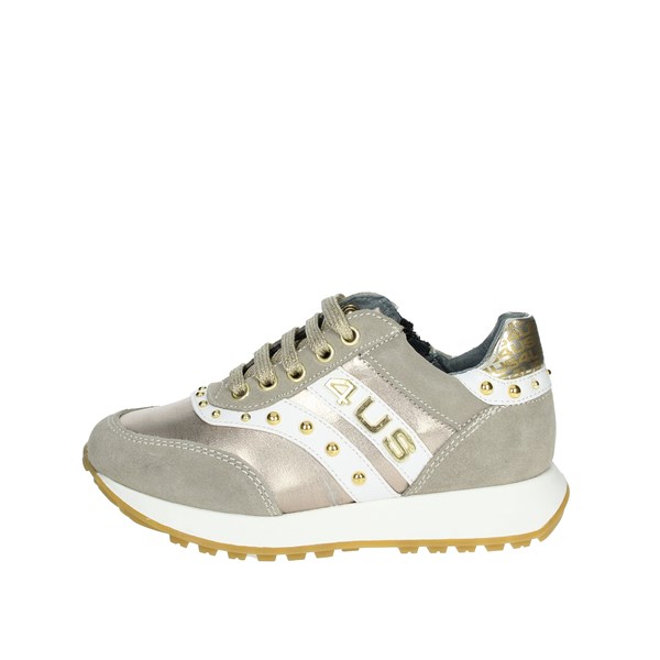 4us Paciotti Shoes Sneakers Beige/gold 4U-011
