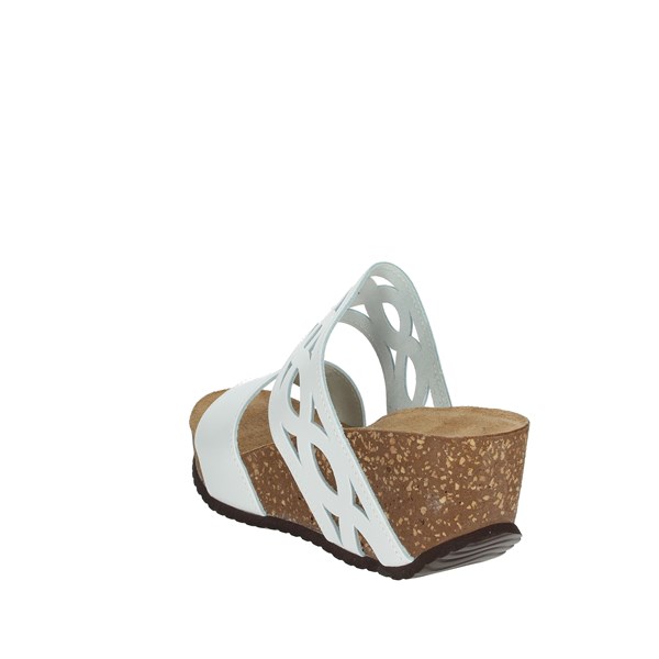 Pregunta Shoes Platform Slippers White CH1401