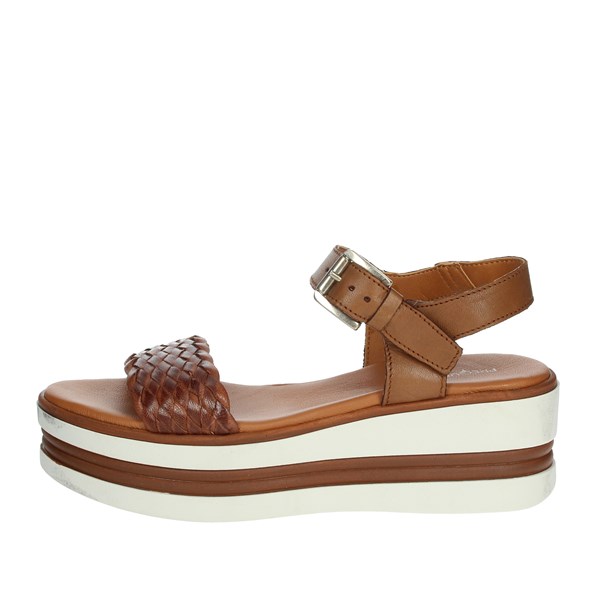 Pregunta Shoes Platform Sandals Brown leather PQ6605000