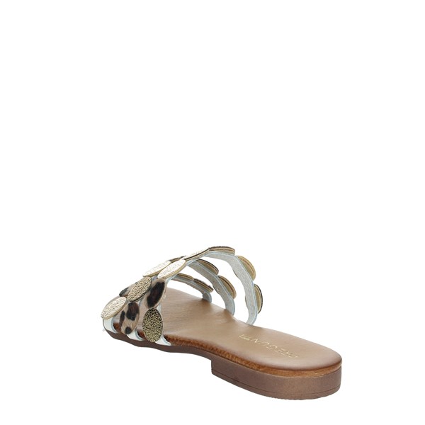 Pregunta Shoes Flat Slippers White/Gold CG27375