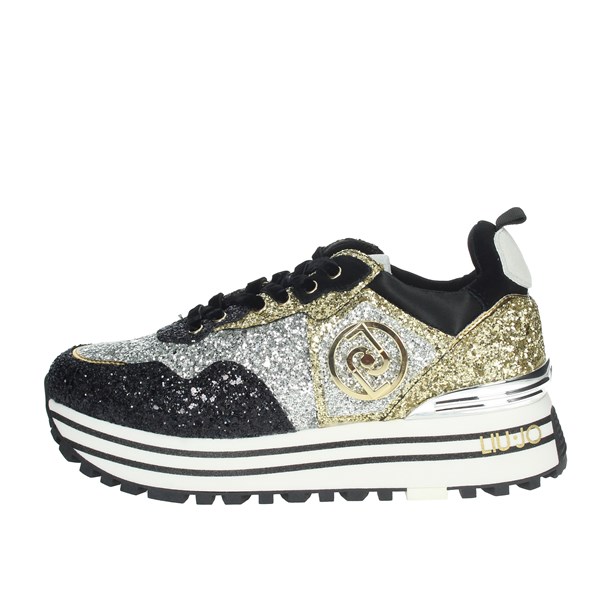 Liu-jo Shoes Sneakers Black/Gold MAXI WONDER