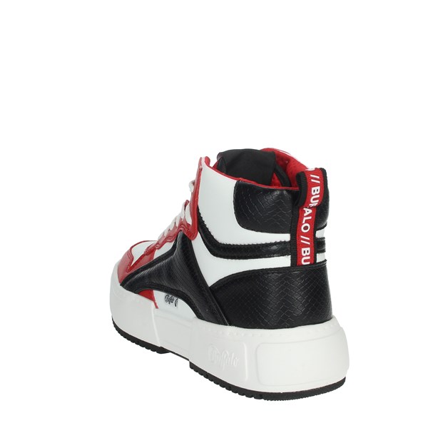 Buffalo Shoes Sneakers White/Black/Red RSE MID