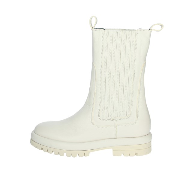 Paola Ferri Shoes Ankle Boots Creamy white D7528