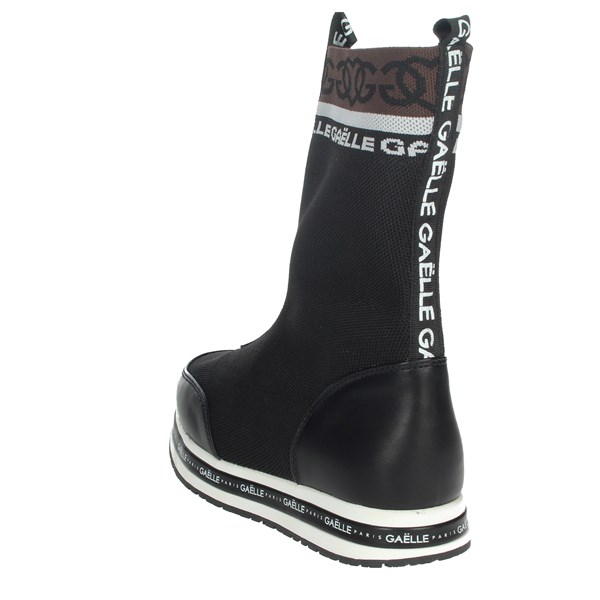 Gaelle Paris Shoes Ankle Boots Black G-1116
