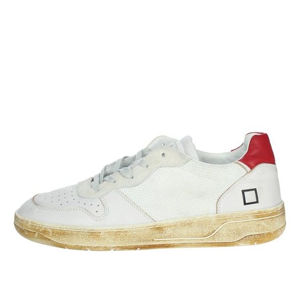 D.a.t.e. Shoes Sneakers White/Red CAMP-COURT 19