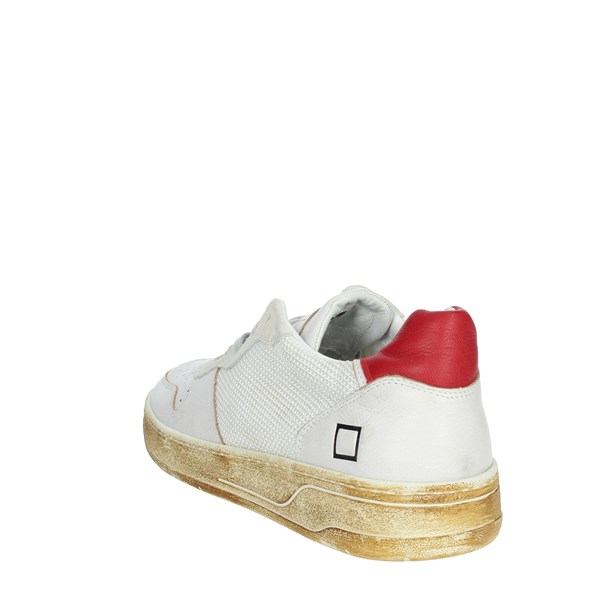 D.a.t.e. Shoes Sneakers White/Red CAMP-COURT 19