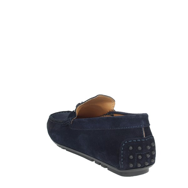 Herman Scott Shoes Moccasin Blue 016