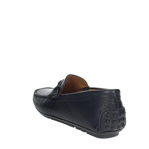 Herman Scott Shoes Moccasin Blue 016