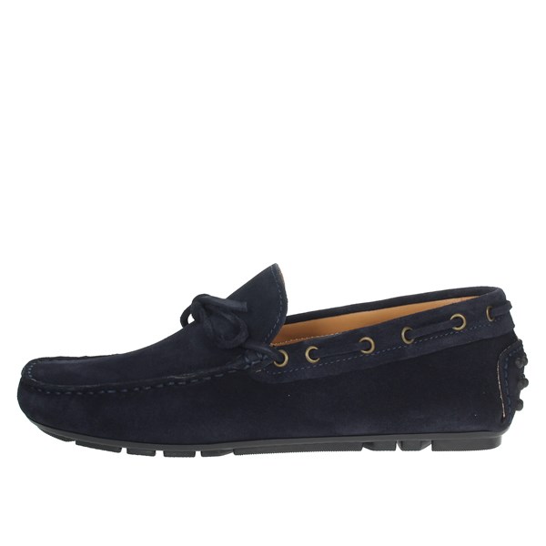 Herman Scott Shoes Moccasin Blue 6070