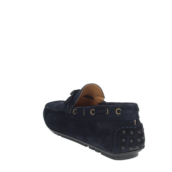 Herman Scott Shoes Moccasin Blue 6070