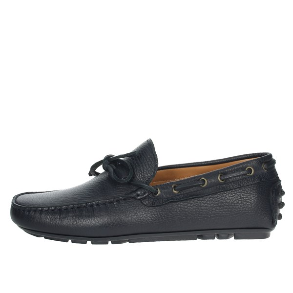 Herman Scott Shoes Moccasin Blue 6070
