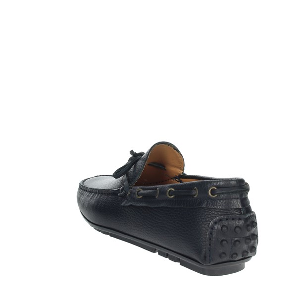 Herman Scott Shoes Moccasin Blue 6070