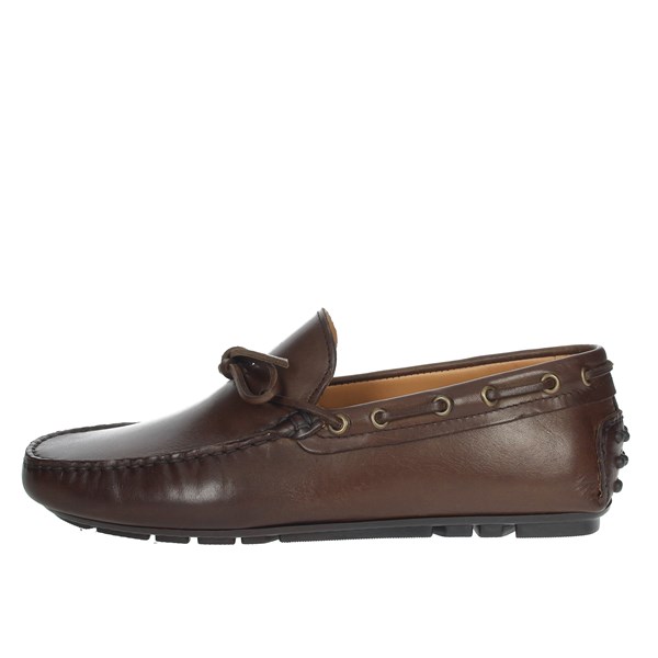 Herman Scott Shoes Moccasin Brown 6070