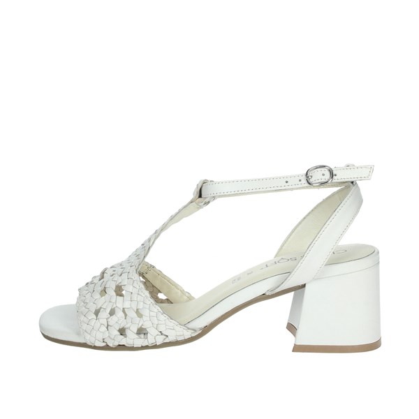 Cinzia Soft Shoes Heeled Sandals White CIB403