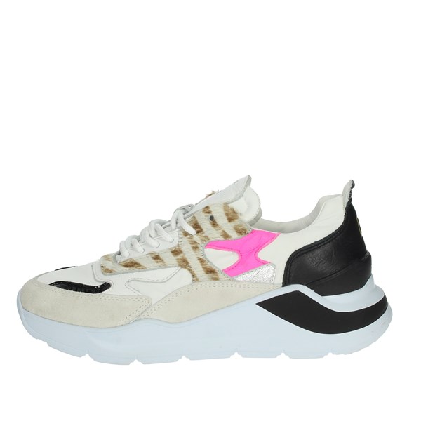 D.a.t.e. Shoes Sneakers White/Fuchsia CAMP-FUGA 174
