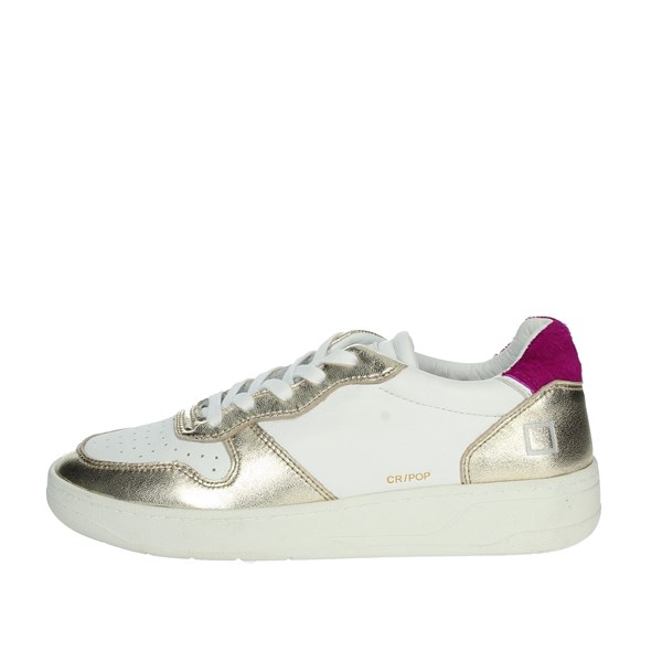 D.a.t.e. Shoes Sneakers White/Gold CAMP-COURT 180
