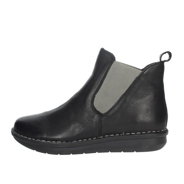 Cinzia Soft Shoes Low Ankle Boots Black IV15963-NS