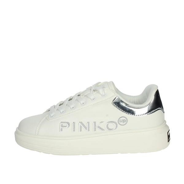 Pinko Up Shoes Sneakers White/Silver 026793