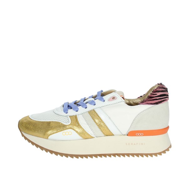 Serafini Shoes Sneakers White/Gold SNEAKERS 8