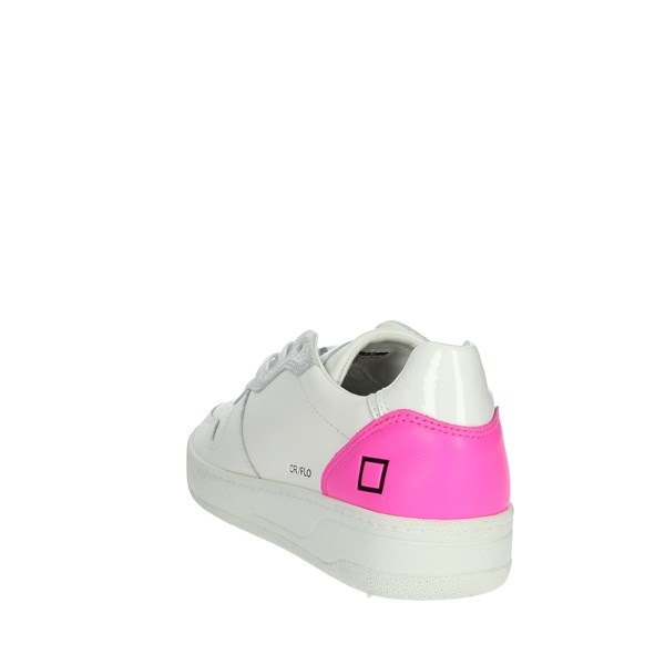 D.a.t.e. Shoes Sneakers White/Fuchsia COURT FLUO
