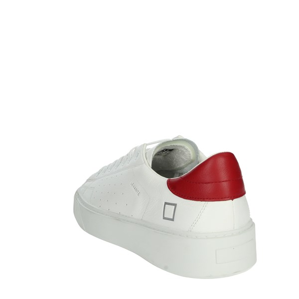D.a.t.e. Shoes Sneakers White/Red LEVANTE CALF