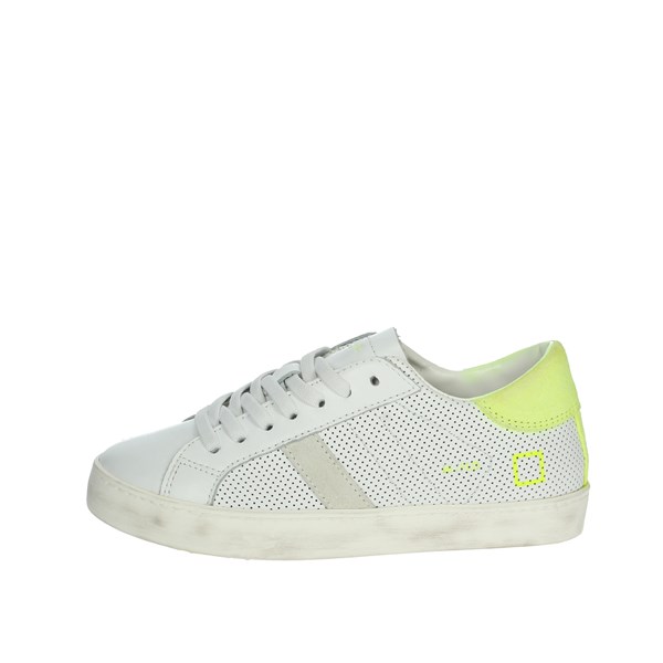 D.a.t.e. Shoes Sneakers White/Yellow/ Fluo SS-HILL LOW-131