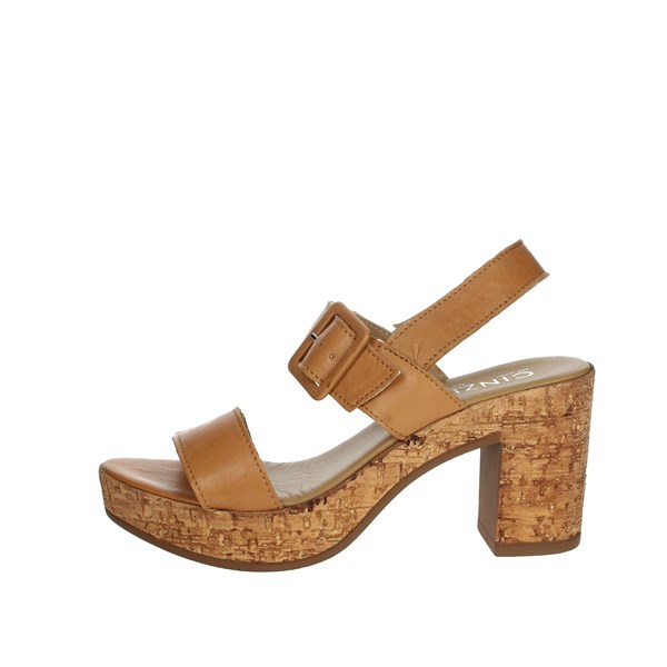 Cinzia Soft Shoes Heeled Sandals Brown leather IAF153080