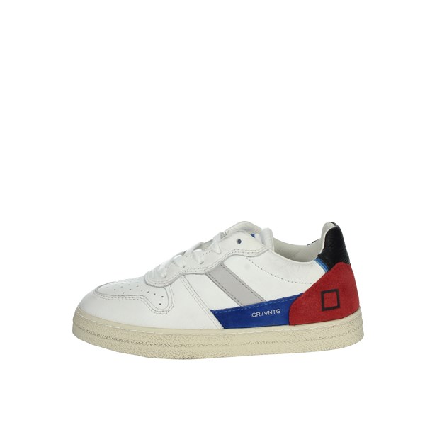 D.a.t.e. Shoes Sneakers White/Red J341-C2-VC-WR2