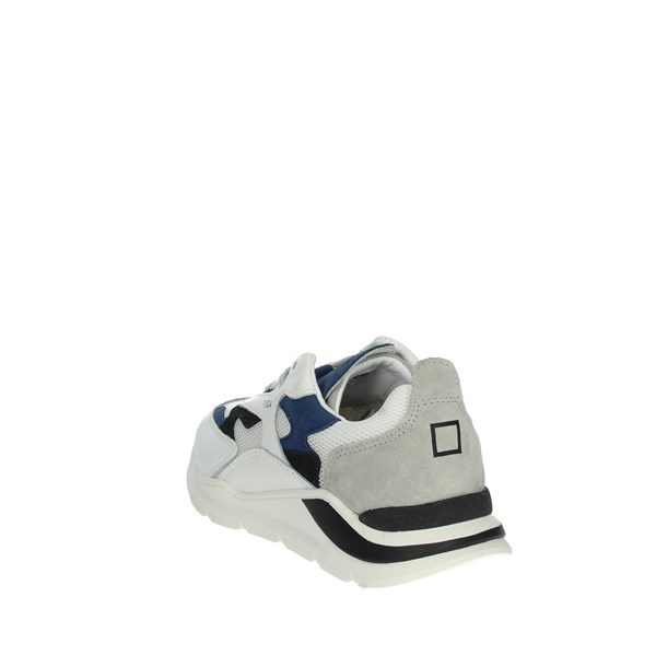 D.a.t.e. Shoes Sneakers White/Blue J341-FG-ME-WL2