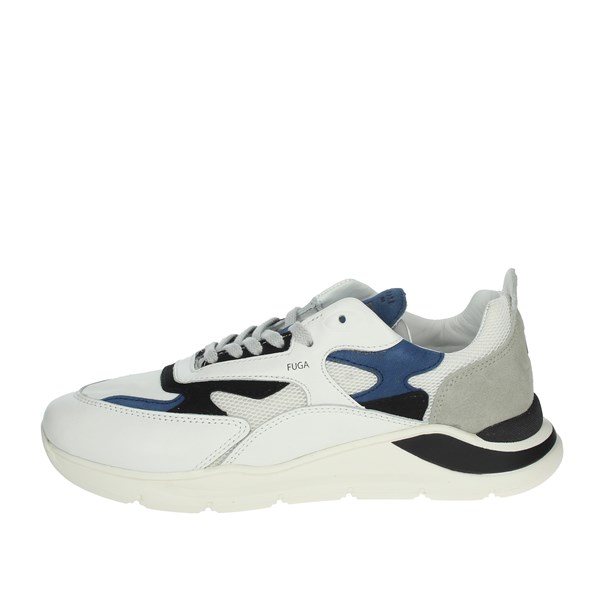 D.a.t.e. Shoes Sneakers White/Blue J341-FG-ME-WL3