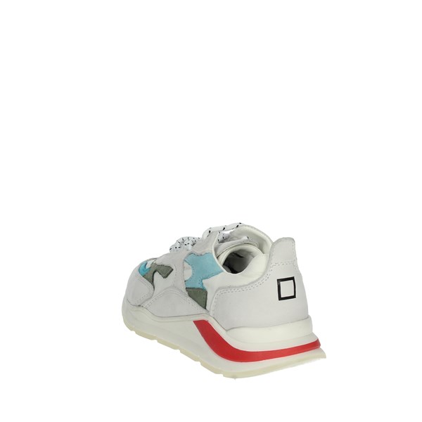 D.a.t.e. Shoes Sneakers White/Sky blue J321-FG2-DO-WH